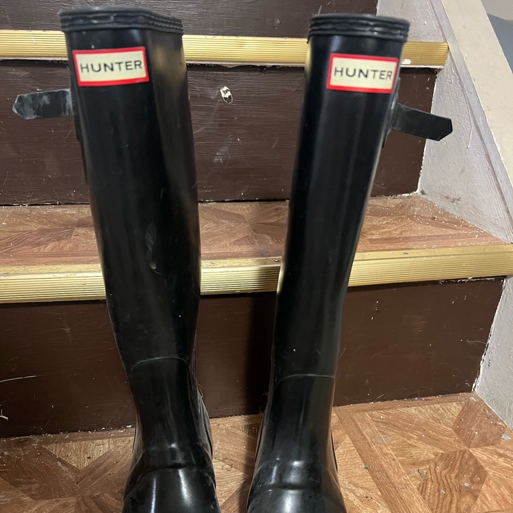 Hunter Tall High Gloss Rain Boots